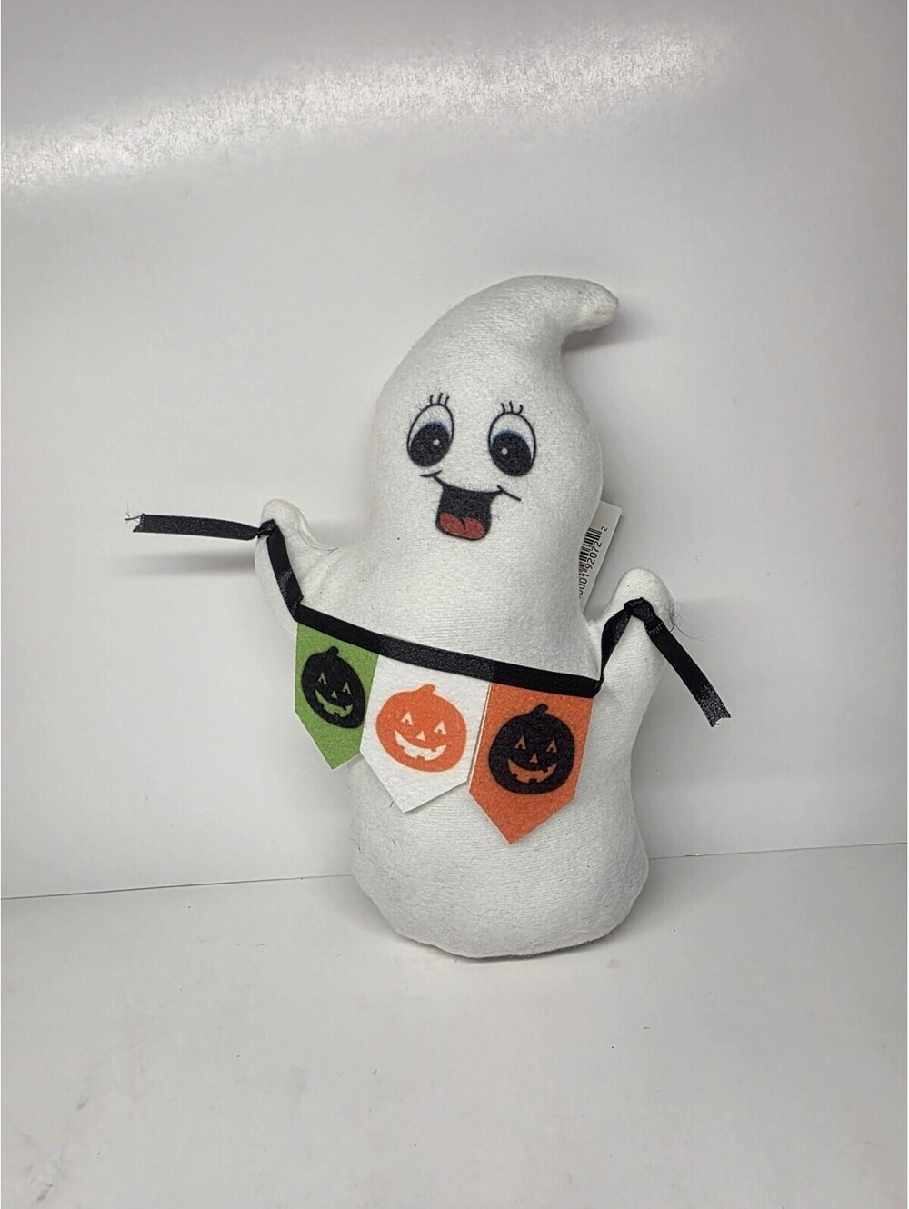 Halloween Happy Weighted Fabric Ghost Decoration